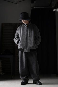 画像をギャラリービューアに読み込む, TARO HORIUCHI / th products 3D Collar MA-1 / herringbone tweed (gray)