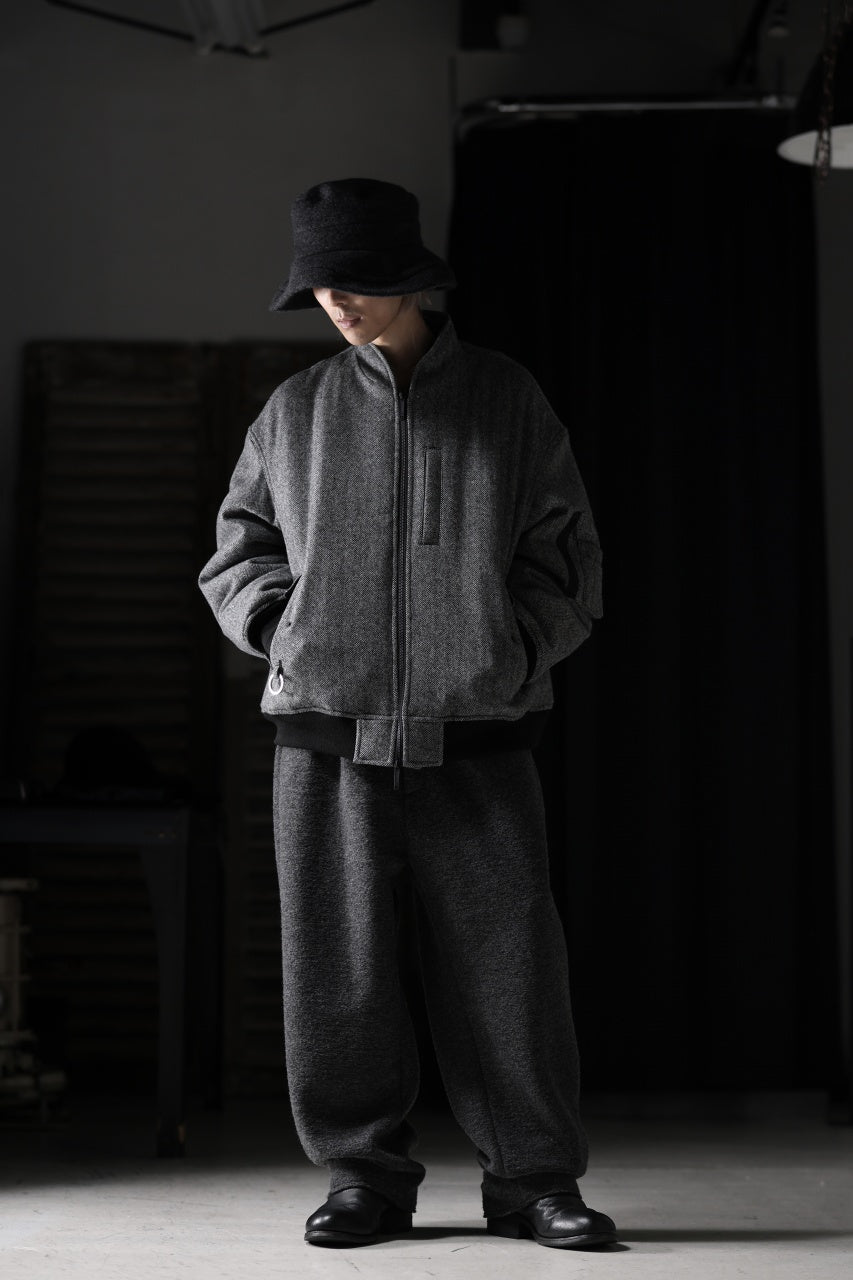 画像をギャラリービューアに読み込む, TARO HORIUCHI / th products 3D Collar MA-1 / herringbone tweed (gray)