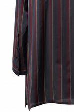画像をギャラリービューアに読み込む, Y's for men STRIPE SHIRT with FLAP POCKET / PIGMENT DYED CUPRA (BLACK)