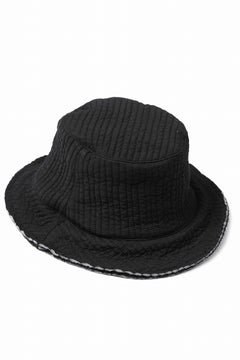 画像をギャラリービューアに読み込む, daub SOFT BUCKET HAT / PADDED FABRIC (BLACK)