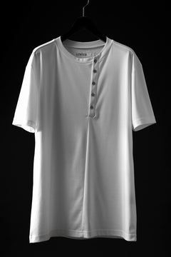 画像をギャラリービューアに読み込む, LEMURIA BIAS HENRY NECK S/S TOP #2 / MASTER HIGH GAUGE SMOOTH (WHITE)