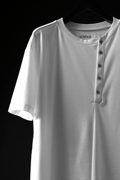 画像をギャラリービューアに読み込む, LEMURIA BIAS HENRY NECK S/S TOP #2 / MASTER HIGH GAUGE SMOOTH (WHITE)