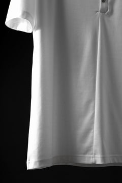 画像をギャラリービューアに読み込む, LEMURIA BIAS HENRY NECK S/S TOP #2 / MASTER HIGH GAUGE SMOOTH (WHITE)