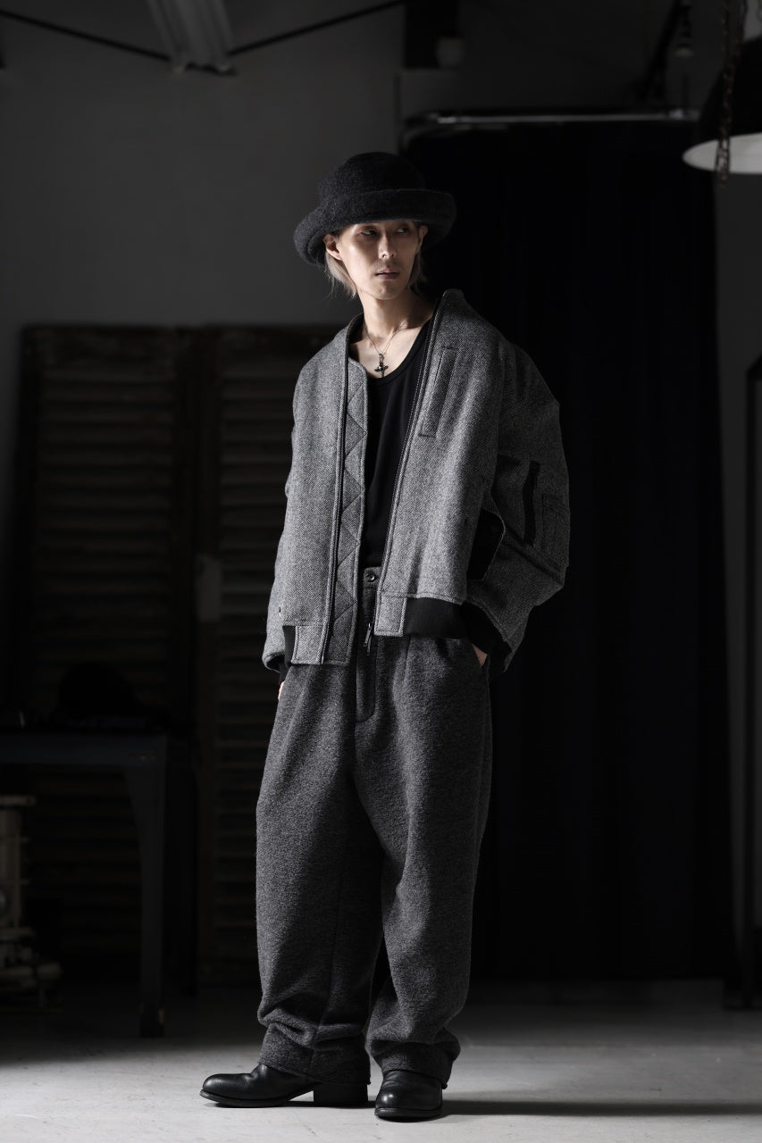 画像をギャラリービューアに読み込む, TARO HORIUCHI / th products 3D Collar MA-1 / herringbone tweed (gray)