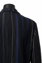 画像をギャラリービューアに読み込む, Y's for men 3B PEAKED LAPEL JACKET / WOOL SURGE STRIPE (BLACK)