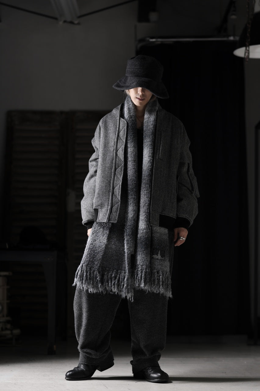 画像をギャラリービューアに読み込む, TARO HORIUCHI / th products 3D Collar MA-1 / herringbone tweed (gray)