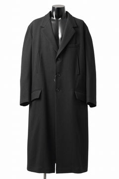 画像をギャラリービューアに読み込む, Y&#39;s for men SINGLE LONG JACKET / WOOL / NYLON FLANNEL (BLACK)