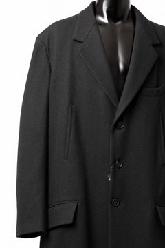 画像をギャラリービューアに読み込む, Y's for men SINGLE LONG JACKET / WOOL / NYLON FLANNEL (BLACK)