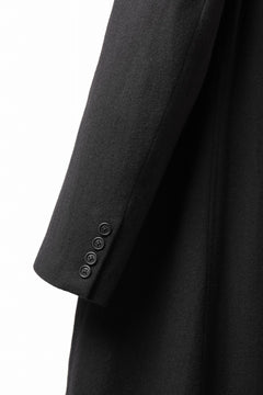 画像をギャラリービューアに読み込む, Y's for men SINGLE LONG JACKET / WOOL / NYLON FLANNEL (BLACK)