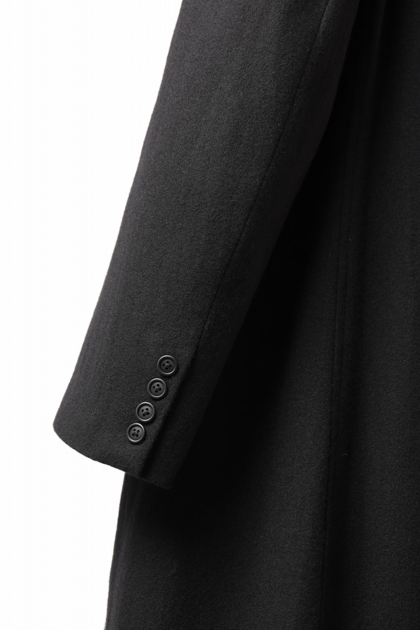 画像をギャラリービューアに読み込む, Y's for men SINGLE LONG JACKET / WOOL / NYLON FLANNEL (BLACK)