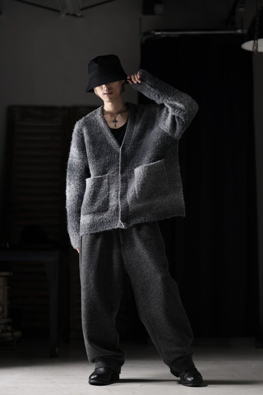 画像をギャラリービューアに読み込む, TARO HORIUCHI / th products Inflated Cardigan / 1/4.5 kasuri loop knit (mono)