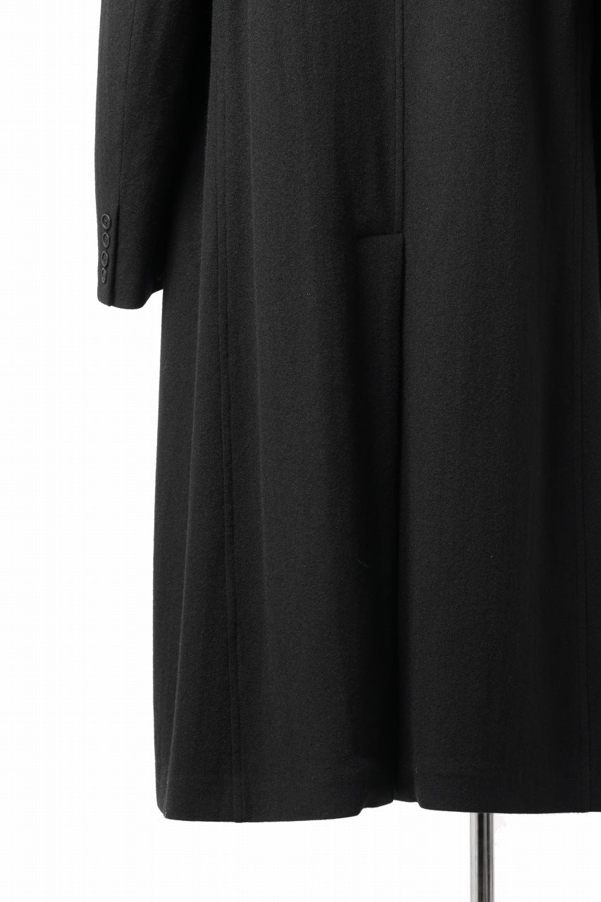 画像をギャラリービューアに読み込む, Y's for men SINGLE LONG JACKET / WOOL / NYLON FLANNEL (BLACK)