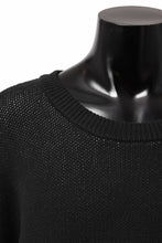 画像をギャラリービューアに読み込む, A.F ARTEFACT GEO PATTERN COTTON KNIT TOPS /  (BLACK x IVORY)