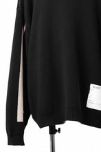 画像をギャラリービューアに読み込む, A.F ARTEFACT GEO PATTERN COTTON KNIT TOPS /  (BLACK x IVORY)