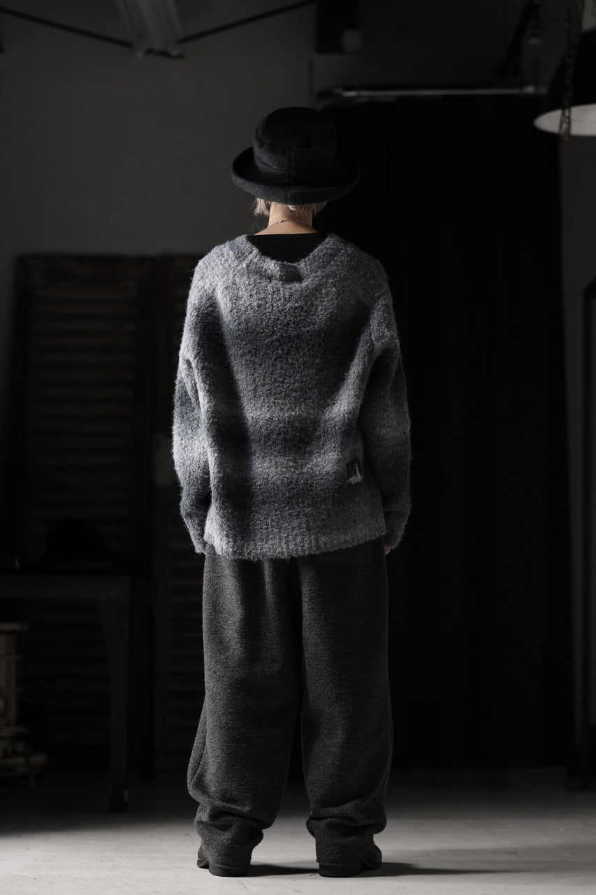 画像をギャラリービューアに読み込む, th products Inflated Cardigan / 1/4.5 kasuri loop knit (mono)