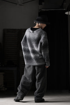 画像をギャラリービューアに読み込む, TARO HORIUCHI / th products Inflated Cardigan / 1/4.5 kasuri loop knit (mono)
