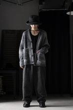 画像をギャラリービューアに読み込む, th products Inflated Cardigan / 1/4.5 kasuri loop knit (mono)