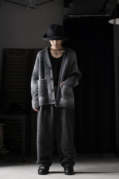 画像をギャラリービューアに読み込む, th products Inflated Cardigan / 1/4.5 kasuri loop knit (mono)