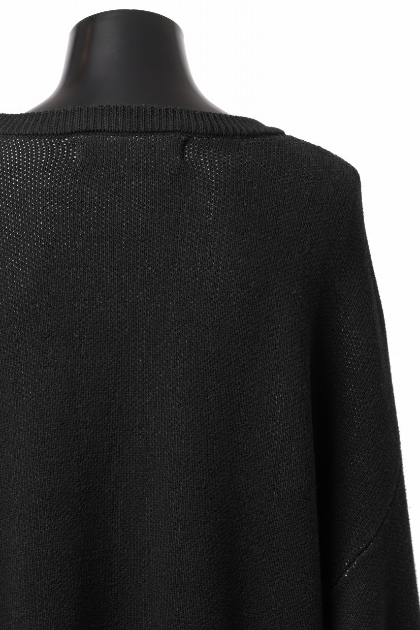 画像をギャラリービューアに読み込む, A.F ARTEFACT GEO PATTERN COTTON KNIT TOPS /  (BLACK x IVORY)