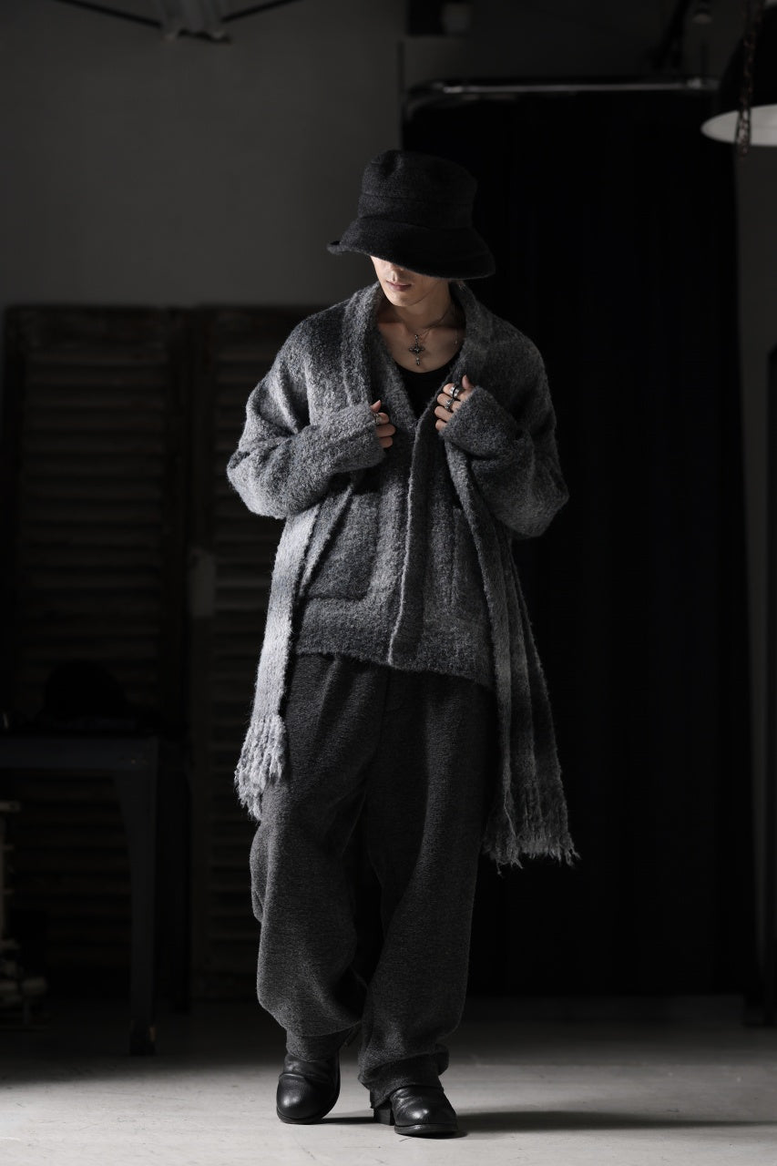 画像をギャラリービューアに読み込む, th products Inflated Cardigan / 1/4.5 kasuri loop knit (mono)