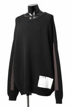 画像をギャラリービューアに読み込む, A.F ARTEFACT GEO PATTERN COTTON KNIT TOPS /  (BLACK x BROWN)