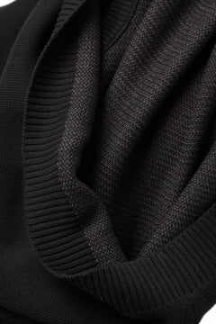 画像をギャラリービューアに読み込む, A.F ARTEFACT GEO PATTERN COTTON KNIT TOPS /  (BLACK x BROWN)