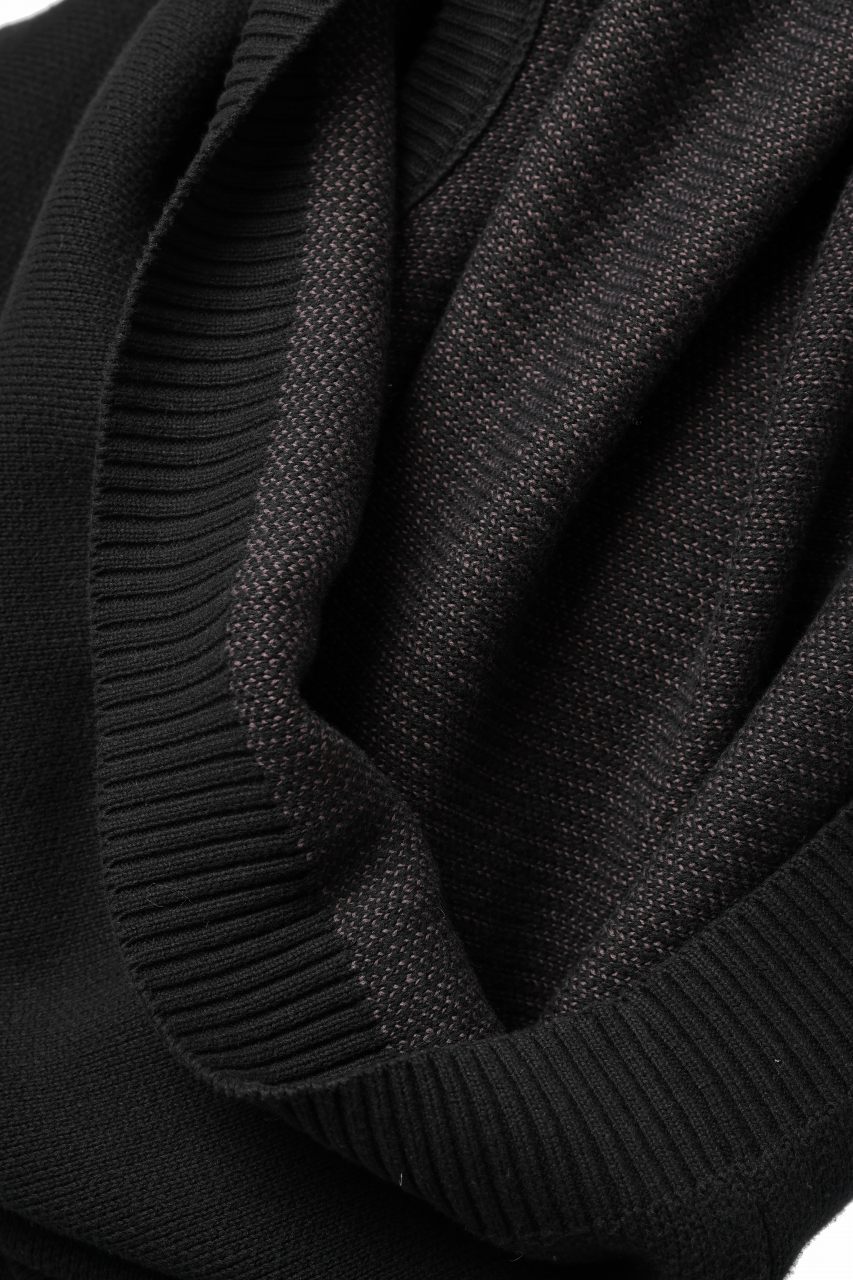 画像をギャラリービューアに読み込む, A.F ARTEFACT GEO PATTERN COTTON KNIT TOPS /  (BLACK x BROWN)