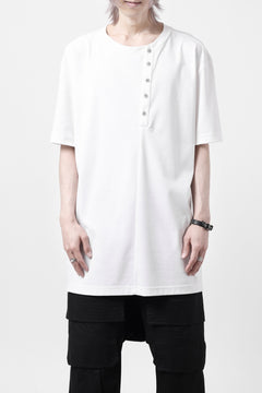 画像をギャラリービューアに読み込む, LEMURIA BIAS HENRY NECK S/S TOP #2 / MASTER HIGH GAUGE SMOOTH (WHITE)