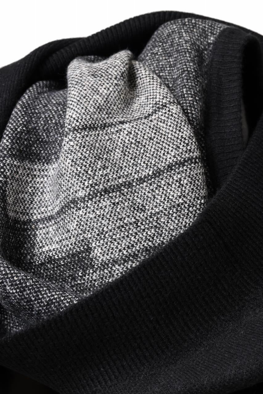 画像をギャラリービューアに読み込む, A.F ARTEFACT GEO PATTERN KNIT TOPS (BLACK x BEIGE)