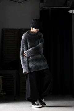 画像をギャラリービューアに読み込む, TARO HORIUCHI / th products Inflated Oversized Crew / 1/4.5 kasuri loop knit (mono)