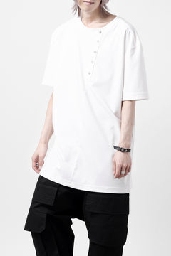 画像をギャラリービューアに読み込む, LEMURIA BIAS HENRY NECK S/S TOP #2 / MASTER HIGH GAUGE SMOOTH (WHITE)