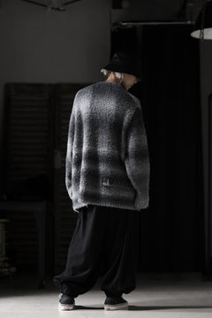 画像をギャラリービューアに読み込む, th products Inflated Oversized Crew / 1/4.5 kasuri loop knit (mono)