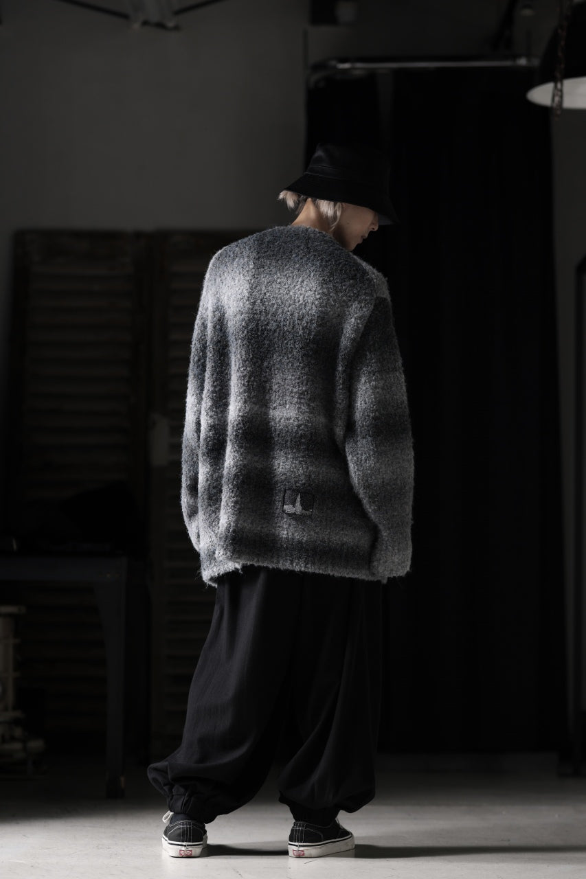 画像をギャラリービューアに読み込む, TARO HORIUCHI / th products Inflated Oversized Crew / 1/4.5 kasuri loop knit (mono)