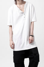 画像をギャラリービューアに読み込む, LEMURIA BIAS HENRY NECK S/S TOP #2 / MASTER HIGH GAUGE SMOOTH (WHITE)