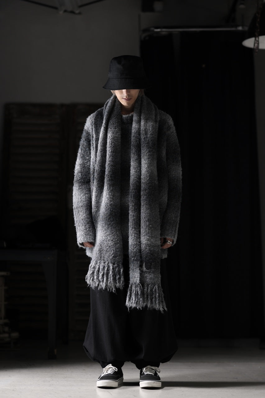 画像をギャラリービューアに読み込む, TARO HORIUCHI / th products Inflated Oversized Crew / 1/4.5 kasuri loop knit (mono)