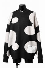 画像をギャラリービューアに読み込む, A.F ARTEFACT POLKA PATTERN KNIT TOPS (BLACK x BEIGE)