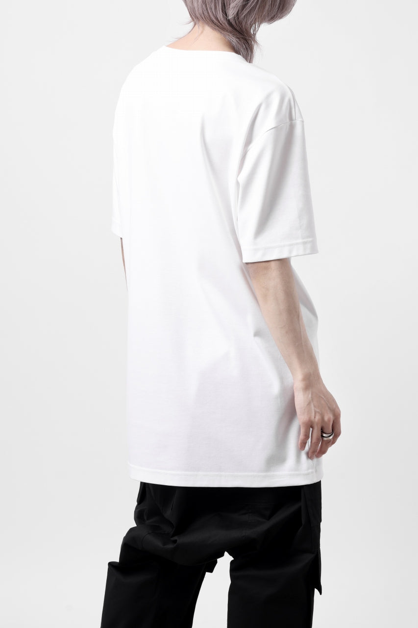 画像をギャラリービューアに読み込む, LEMURIA BIAS HENRY NECK S/S TOP #2 / MASTER HIGH GAUGE SMOOTH (WHITE)