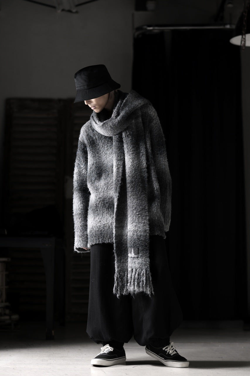 画像をギャラリービューアに読み込む, TARO HORIUCHI / th products Inflated Oversized Crew / 1/4.5 kasuri loop knit (mono)