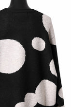 画像をギャラリービューアに読み込む, A.F ARTEFACT POLKA PATTERN KNIT TOPS (BLACK x BEIGE)