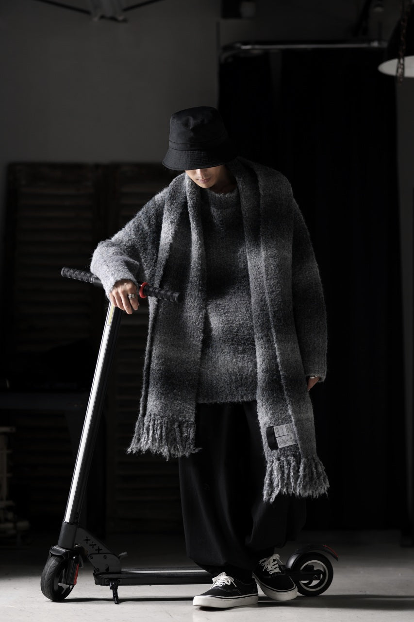 画像をギャラリービューアに読み込む, TARO HORIUCHI / th products Inflated Oversized Crew / 1/4.5 kasuri loop knit (mono)
