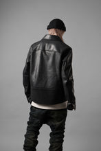 画像をギャラリービューアに読み込む, ierib EX-Collared Zip Jacket / Horse Nubuck Leather (BLACK)