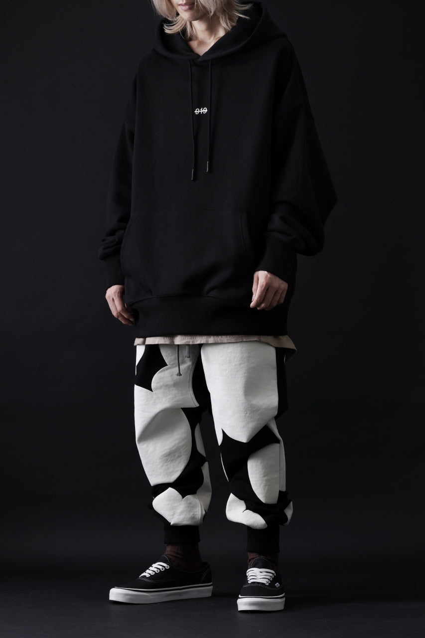 画像をギャラリービューアに読み込む, A.F ARTEFACT POLKA PATTERN SWEAT SAROUEL PANTS (BLACK)