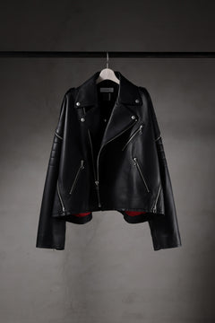 画像をギャラリービューアに読み込む, FACETASM×AVIREX ZIP DOUBLE RIDERS JACKET (BLACK)