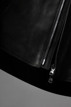 画像をギャラリービューアに読み込む, ierib EX-Collared Zip Jacket / Horse Nubuck Leather (BLACK)