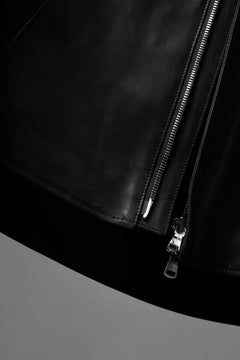 画像をギャラリービューアに読み込む, ierib EX-Collared Zip Jacket / Horse Nubuck Leather (BLACK)