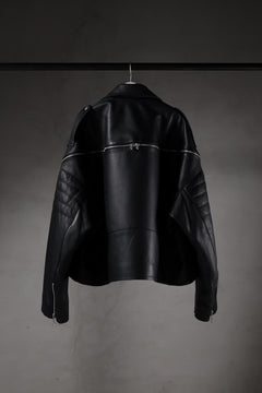 画像をギャラリービューアに読み込む, FACETASM×AVIREX ZIP DOUBLE RIDERS JACKET (BLACK)