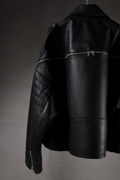 画像をギャラリービューアに読み込む, FACETASM×AVIREX ZIP DOUBLE RIDERS JACKET (BLACK)