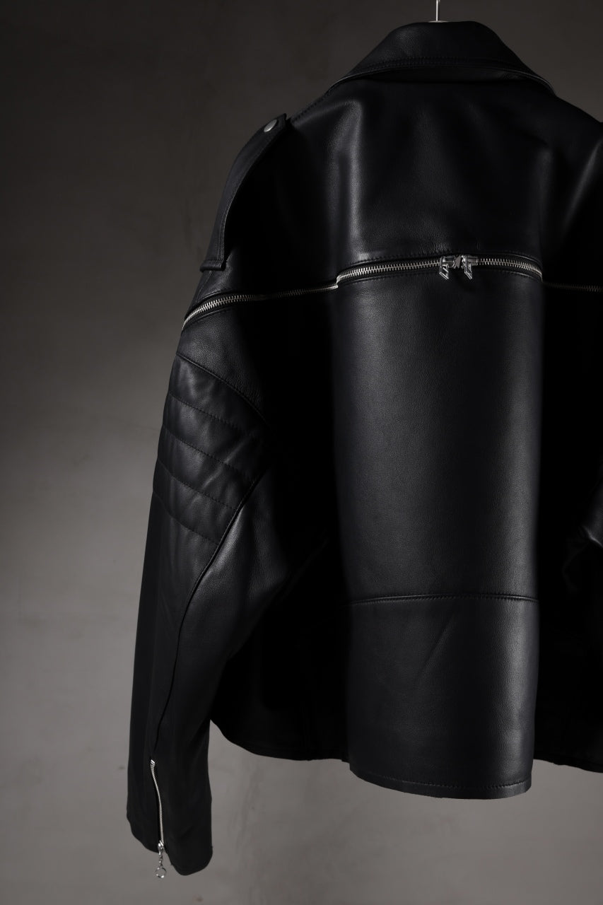 画像をギャラリービューアに読み込む, FACETASM×AVIREX ZIP DOUBLE RIDERS JACKET (BLACK)