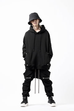 画像をギャラリービューアに読み込む, A.F ARTEFACT BELTED FLAP ZIP SARROUEL CARGO PANTS (BLACK)
