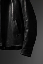 画像をギャラリービューアに読み込む, ierib EX-Collared Zip Jacket / Horse Nubuck Leather (BLACK)
